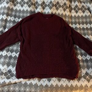 American Eagle Outfitters Deep Red Knit